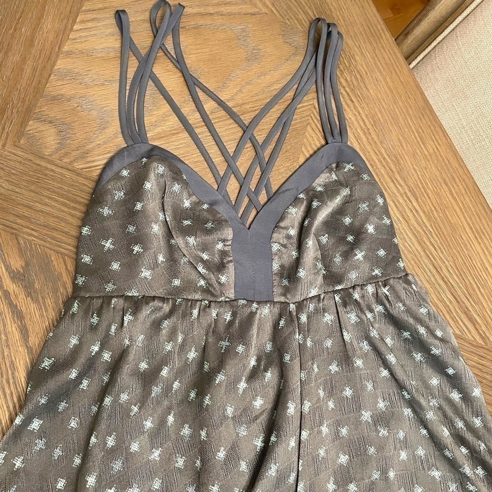 BCBGENERATION high low open back strap dress